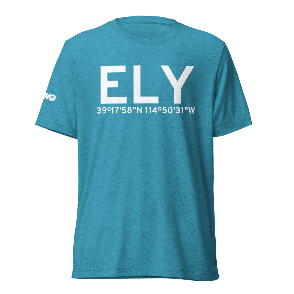 Ely (KELY) Airport Tri-blend T-Shirt 