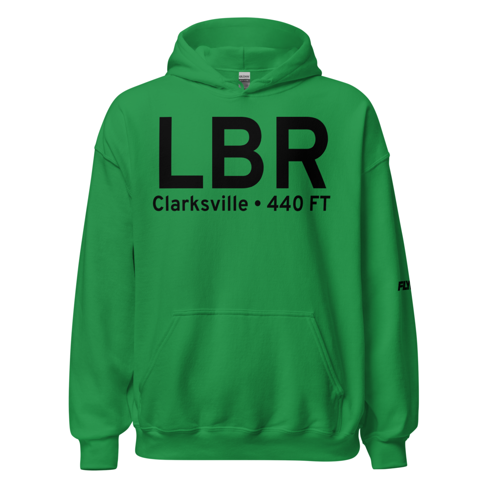 Clarksville (KLBR) Airport Hoodie Sweatshirt 