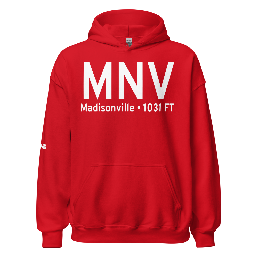 Madisonville (KMNV) Airport Hoodie Sweatshirt 