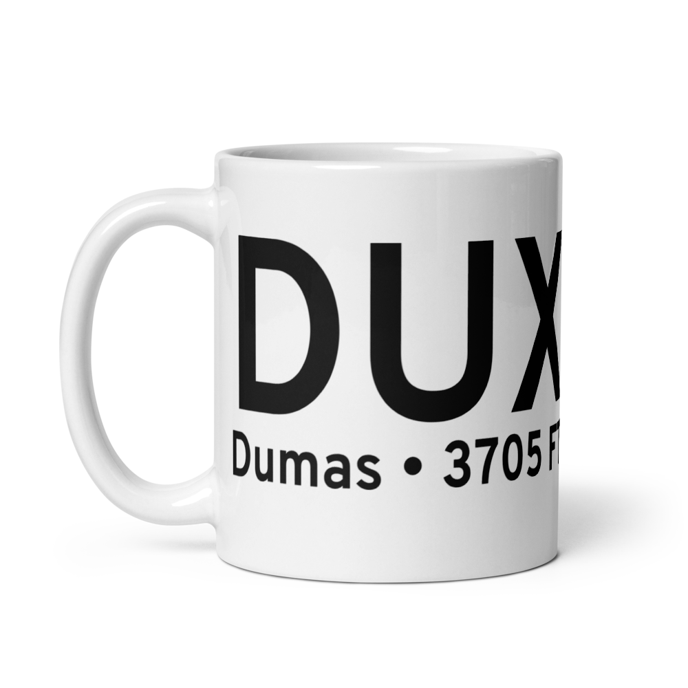 Dumas (KDUX) Airport Mug 