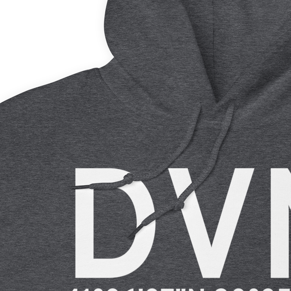 Davenport (KDVN) Airport Hoodie Sweatshirt 