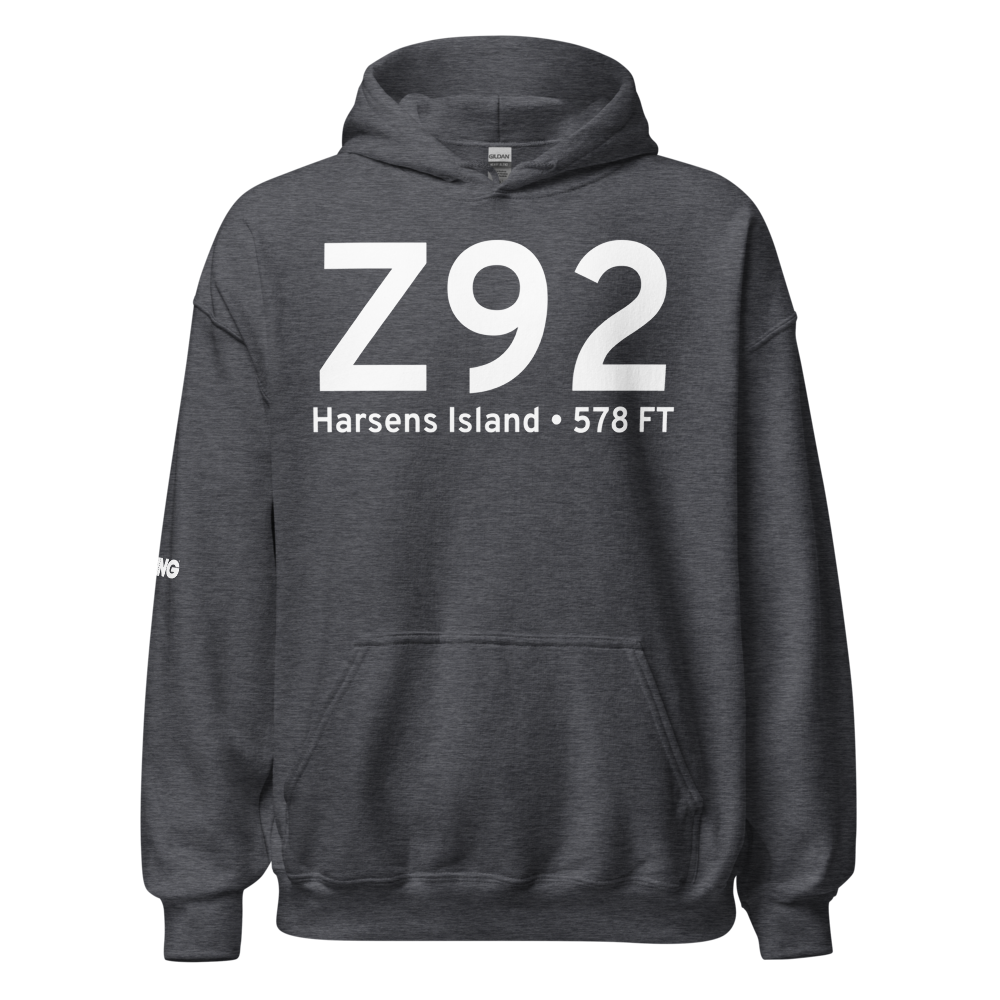 Harsens Island (Z92) Airport Hoodie Sweatshirt 