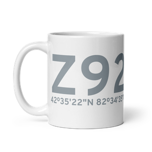 Harsens Island (Z92) Airport Mug