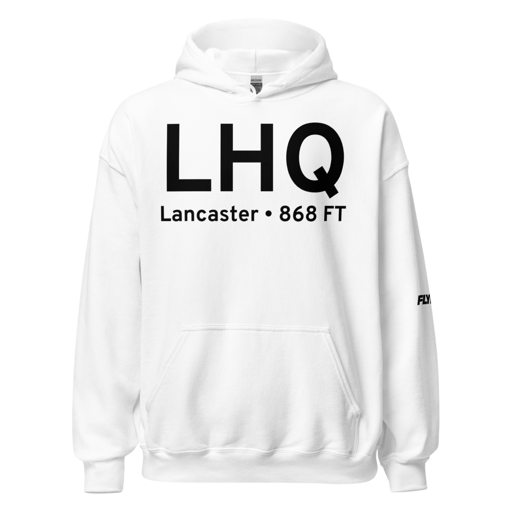 Lancaster (KLHQ) Airport Hoodie Sweatshirt 