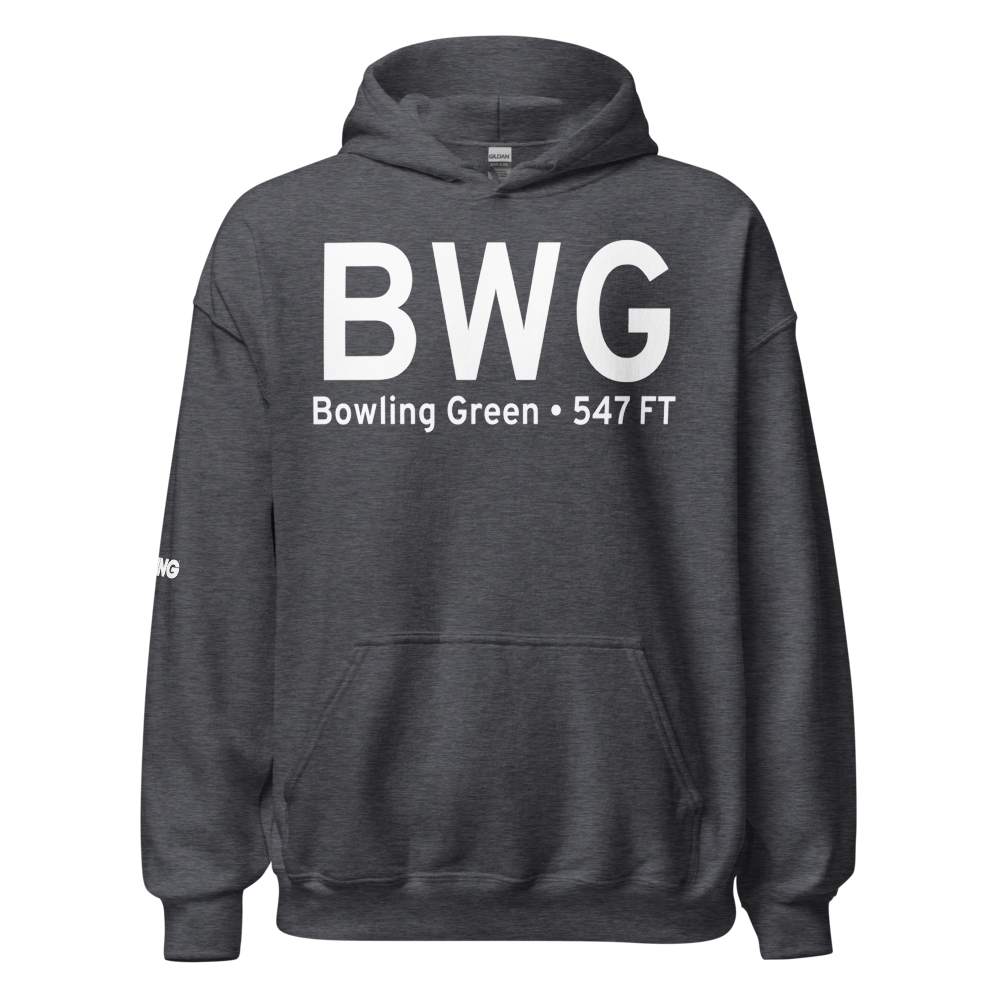 Bowling Green (KBWG) Airport Hoodie Sweatshirt 