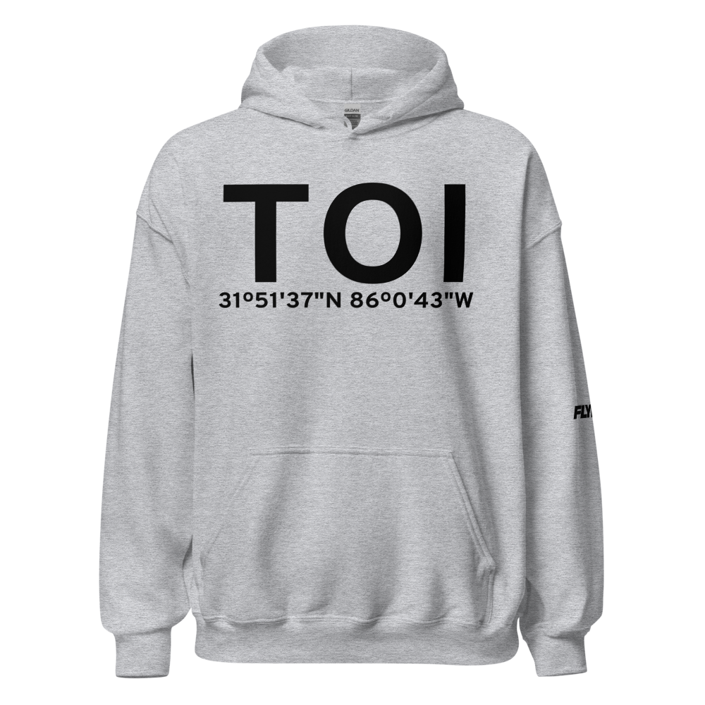 Troy (KTOI) Airport Hoodie Sweatshirt 