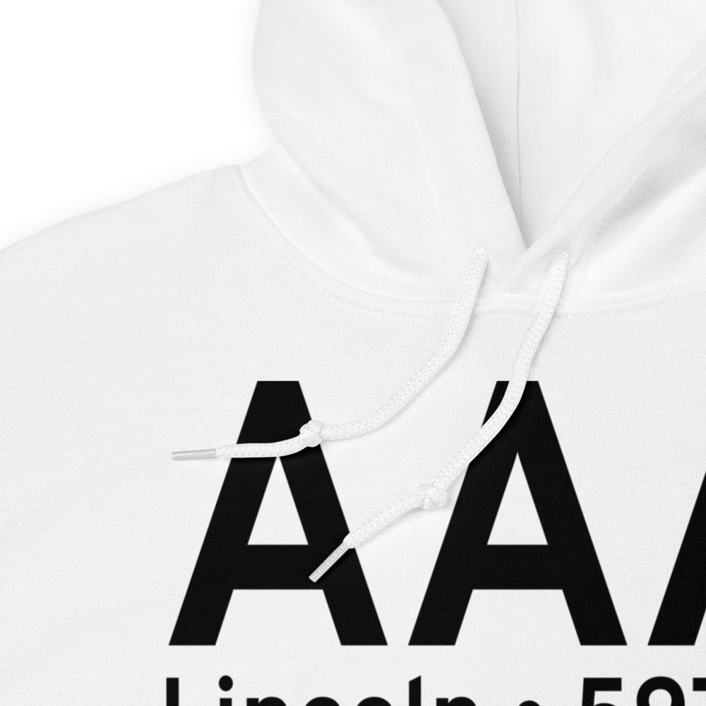 Lincoln (KAAA) Airport Hoodie Sweatshirt 