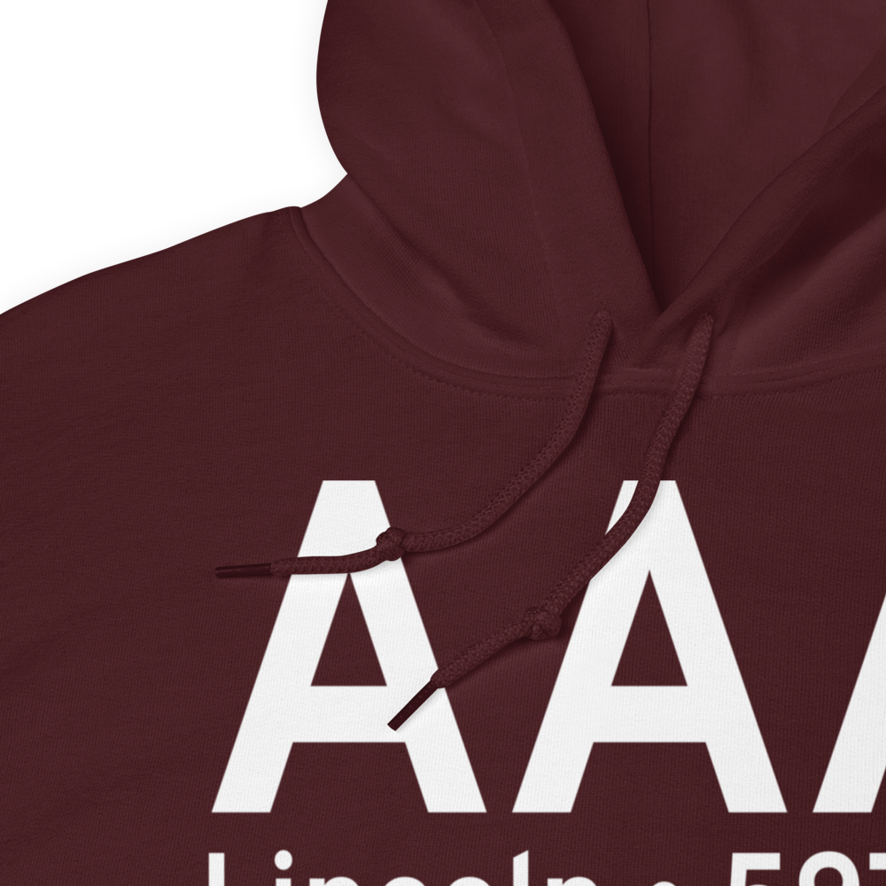 Lincoln (KAAA) Airport Hoodie Sweatshirt 