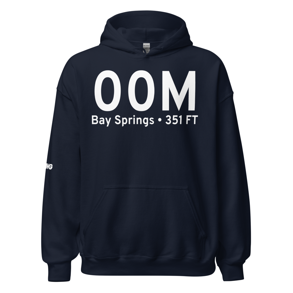 Bay Springs (K00M) Airport Hoodie Sweatshirt 