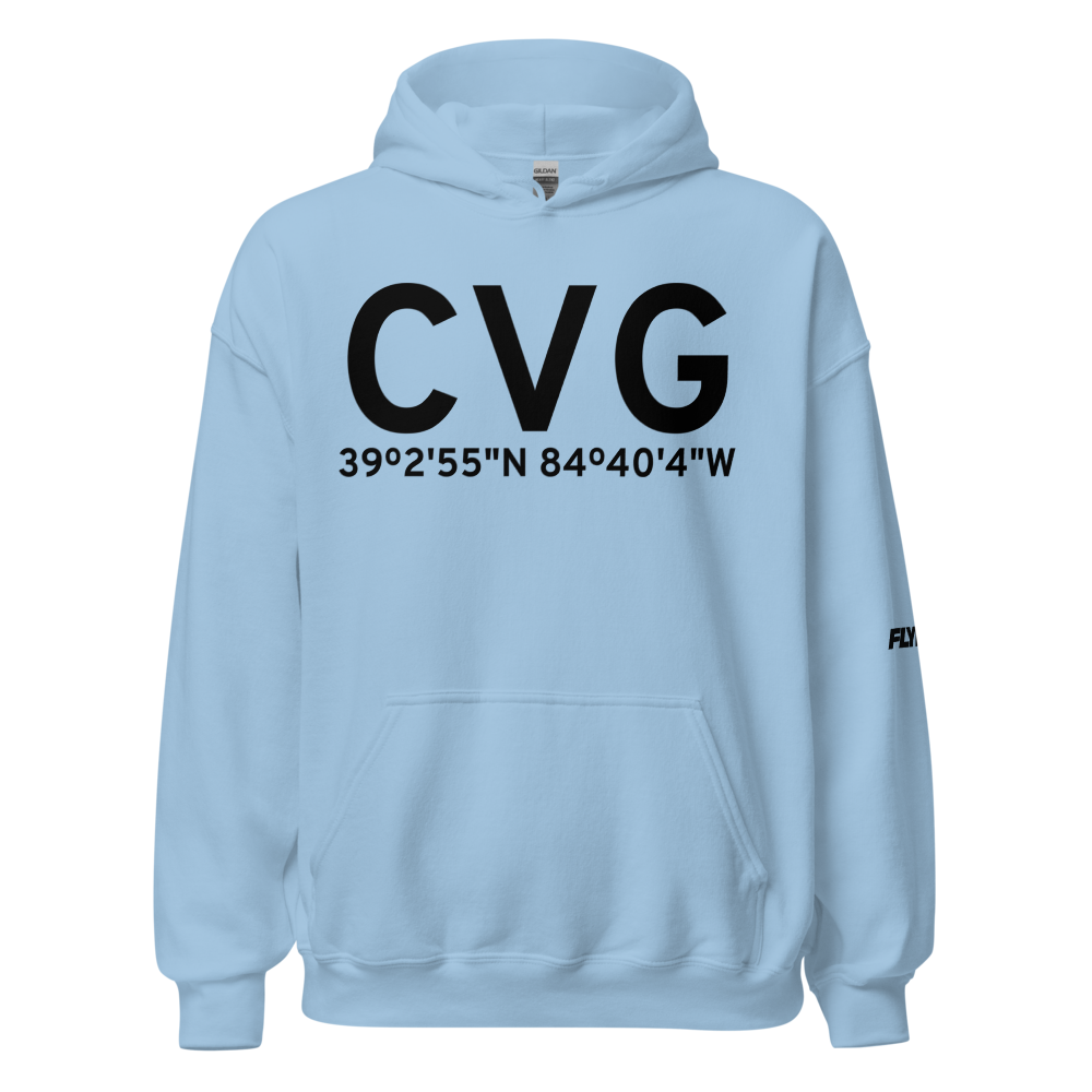 Cincinnati (KCVG) Airport Hoodie Sweatshirt 