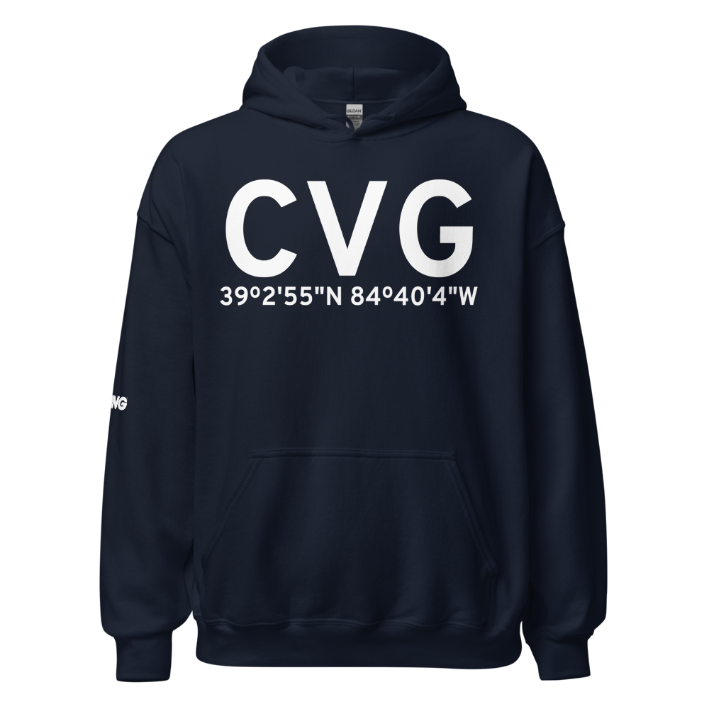 Cincinnati (KCVG) Airport Hoodie Sweatshirt 