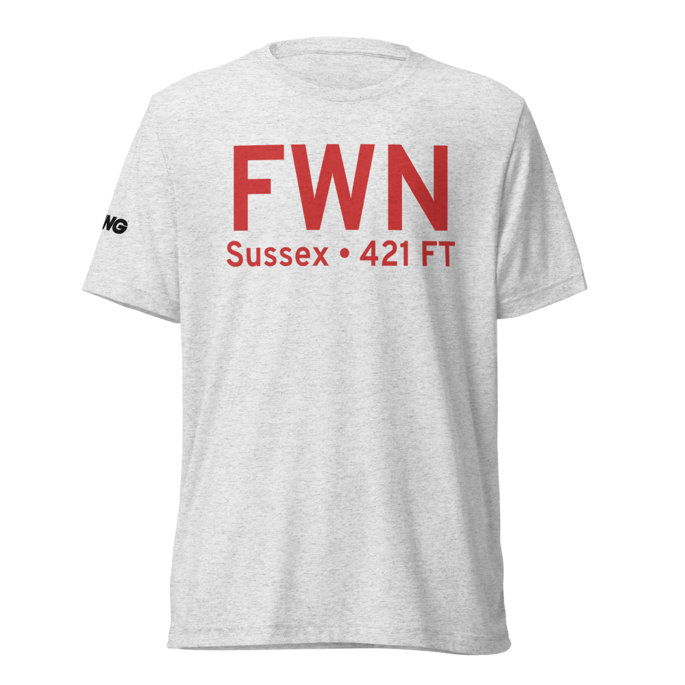 Sussex (KFWN) Airport Tri-blend T-Shirt 