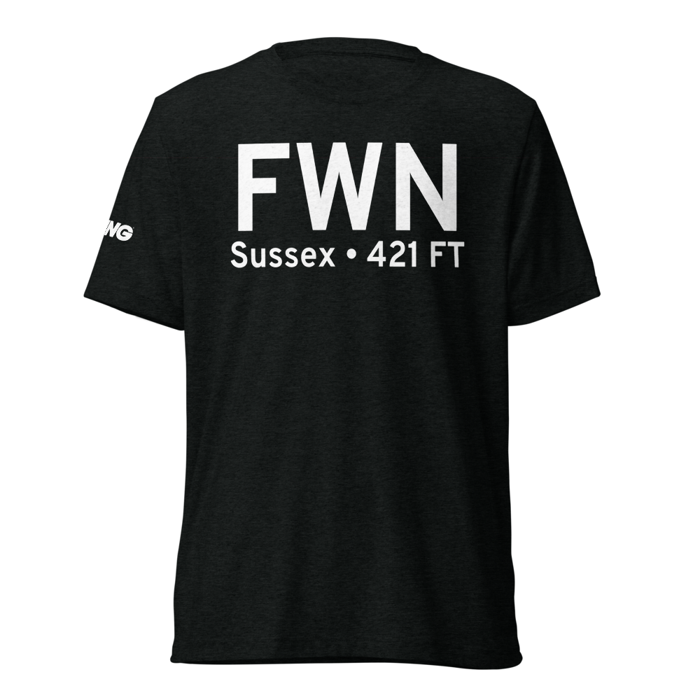 Sussex (KFWN) Airport Tri-blend T-Shirt 