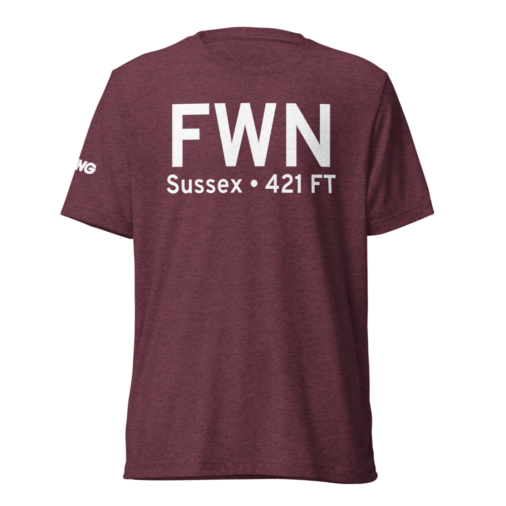 Sussex (KFWN) Airport Tri-blend T-Shirt 