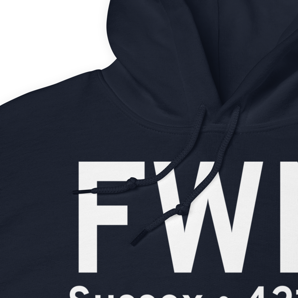 Sussex (KFWN) Airport Hoodie Sweatshirt 