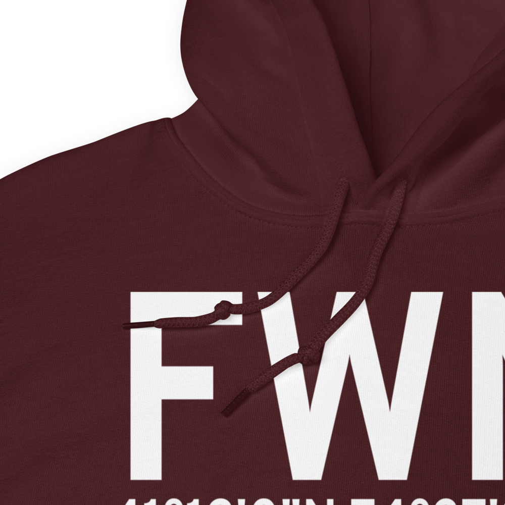 Sussex (KFWN) Airport Hoodie Sweatshirt 