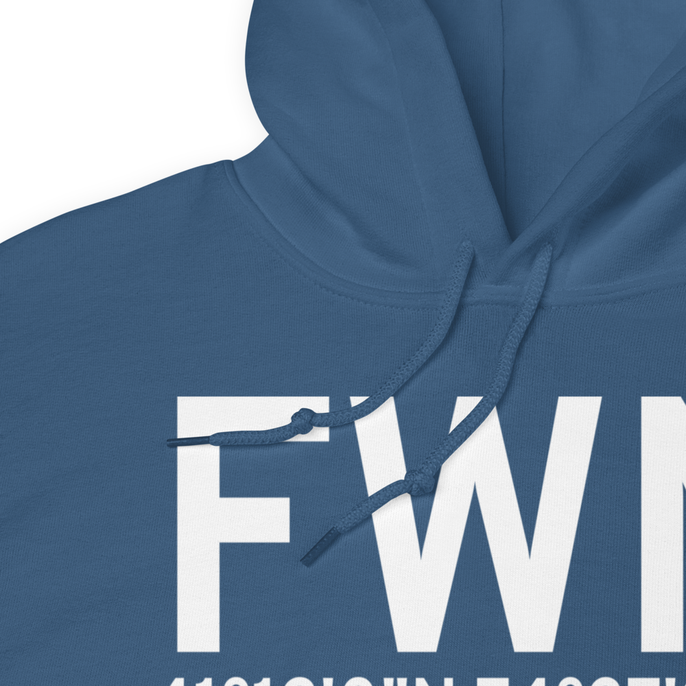 Sussex (KFWN) Airport Hoodie Sweatshirt 