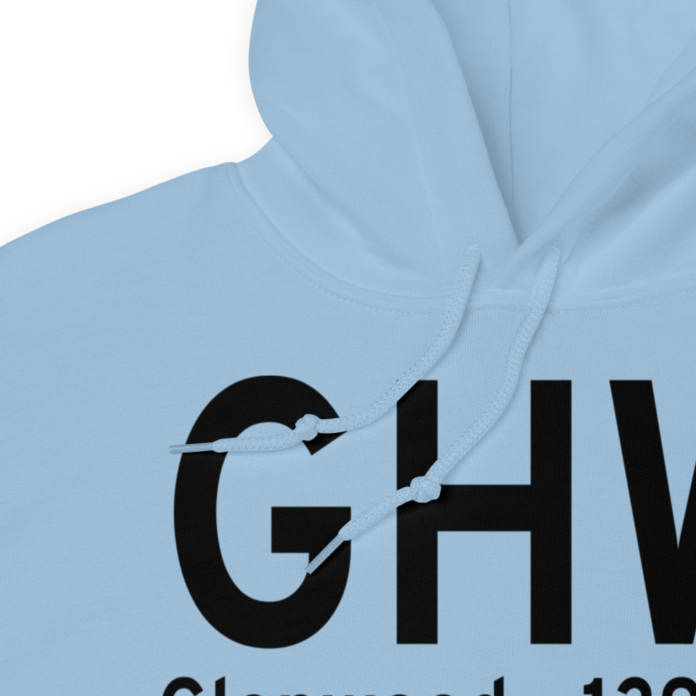 Glenwood (KGHW) Airport Hoodie Sweatshirt 
