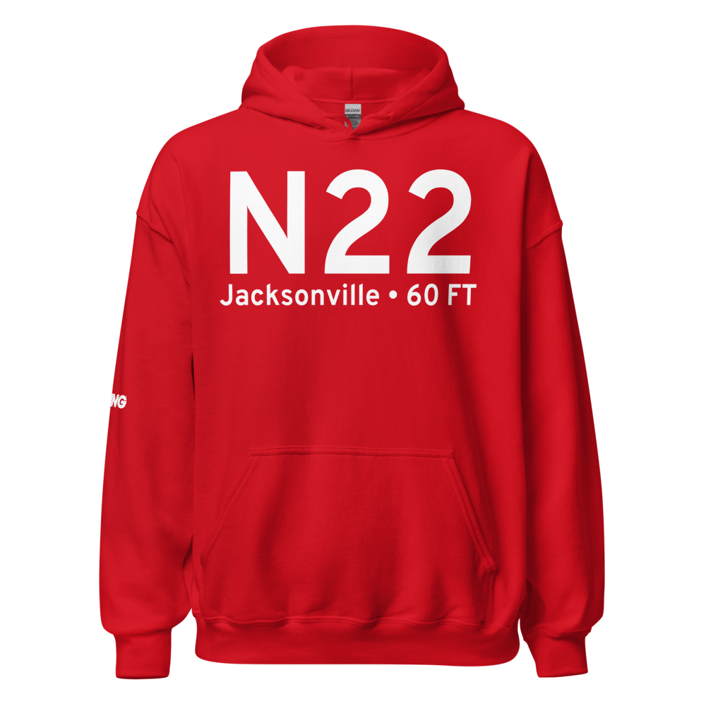 Jacksonville (N22) Airport Hoodie Sweatshirt 