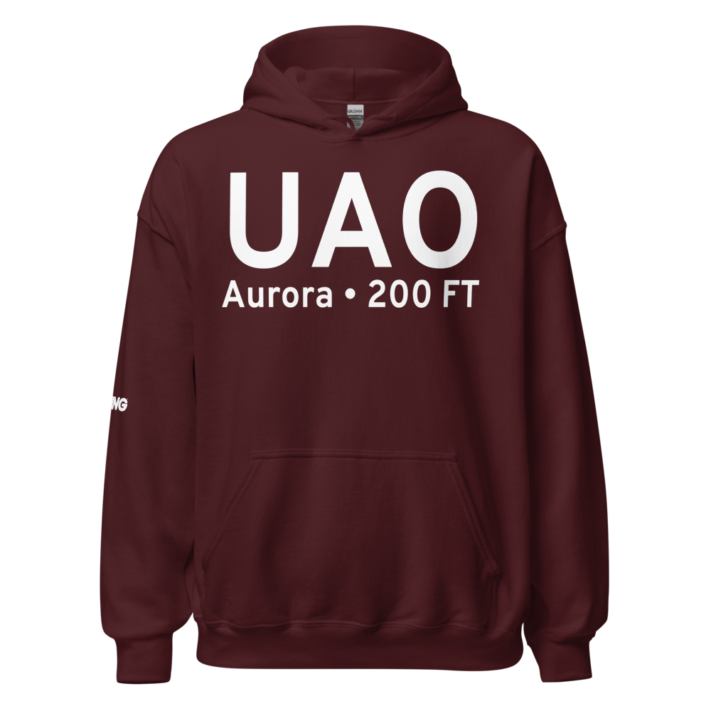 Aurora (KUAO) Airport Hoodie Sweatshirt 