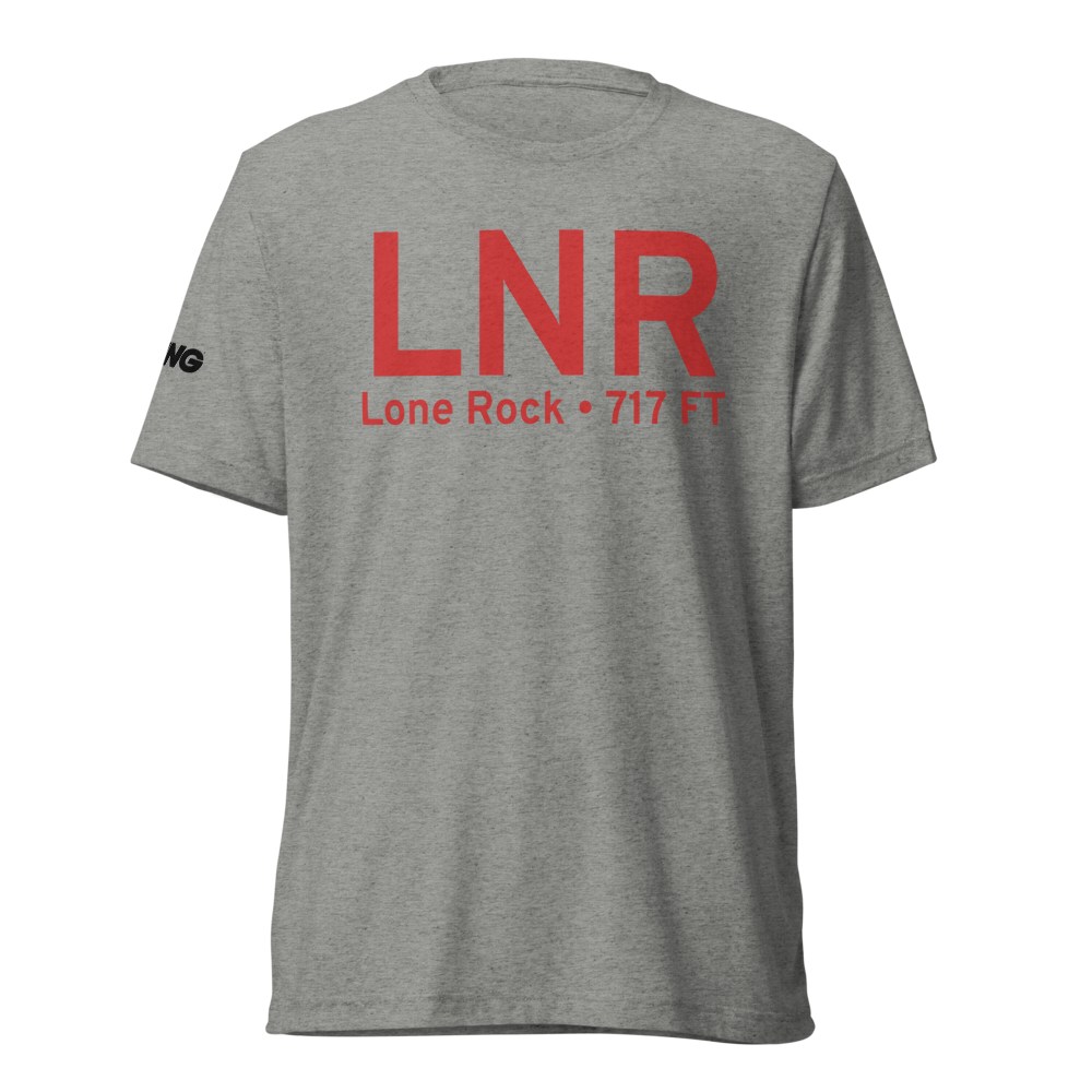 Lone Rock (KLNR) Airport Tri-blend T-Shirt 