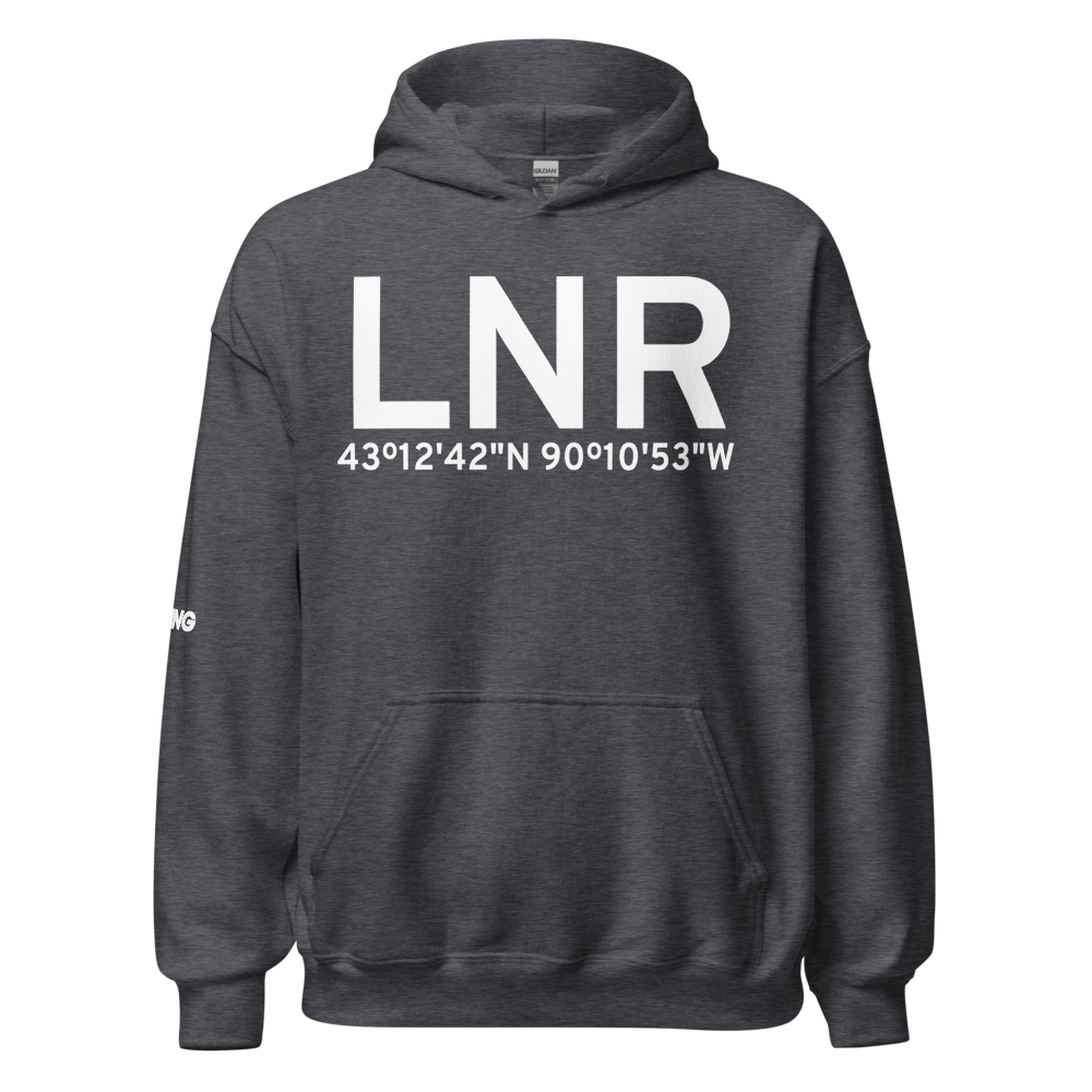 Lone Rock (KLNR) Airport Hoodie Sweatshirt 