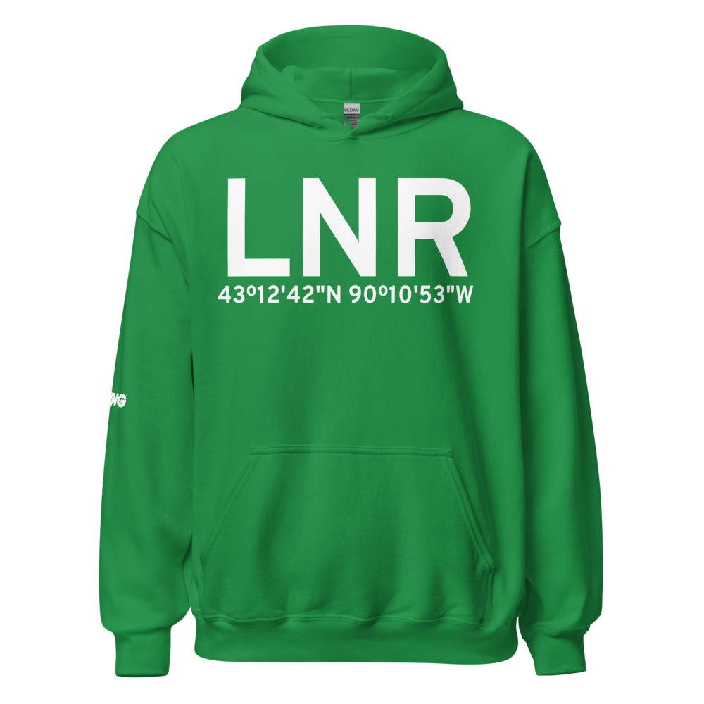 Lone Rock (KLNR) Airport Hoodie Sweatshirt 