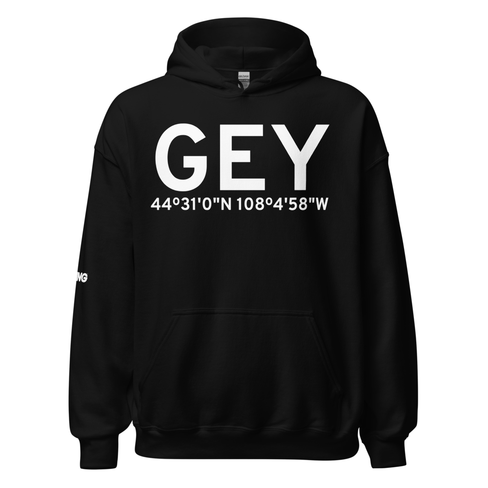 Greybull (KGEY) Airport Hoodie Sweatshirt 