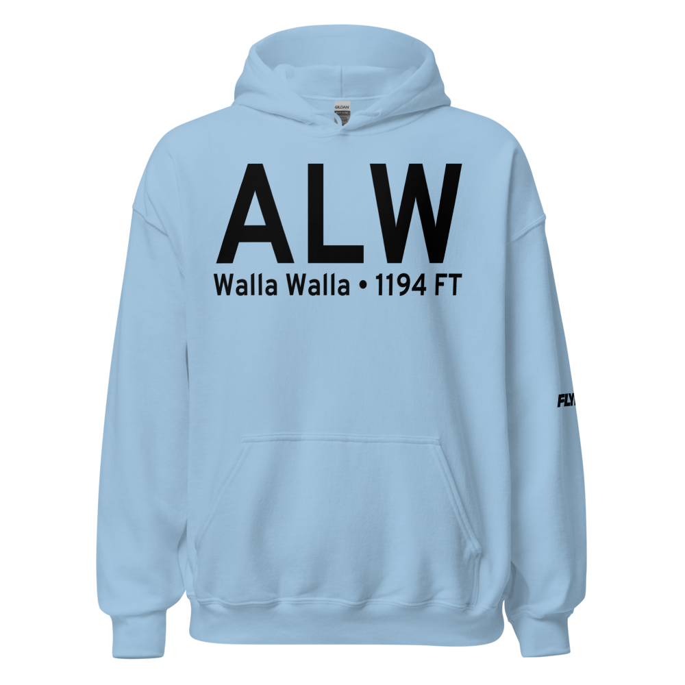 Walla Walla (KALW) Airport Hoodie Sweatshirt 