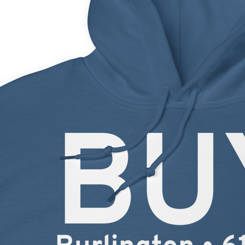 Burlington (KBUY) Airport Hoodie Sweatshirt 