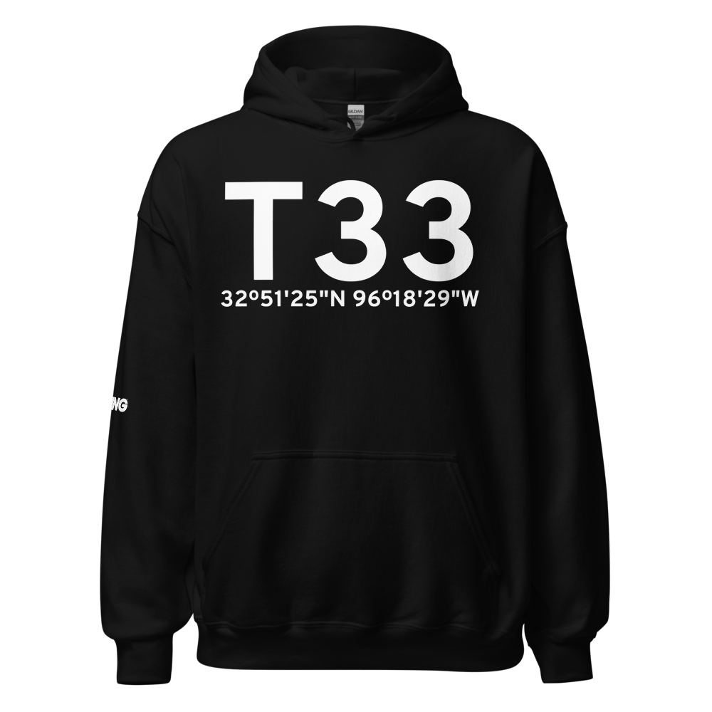 Royse City (T33) Airport Hoodie Sweatshirt 