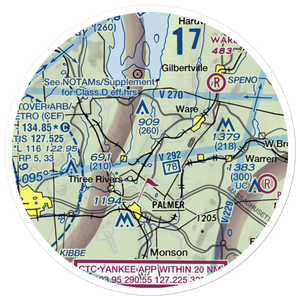 Metropolitan Airport (PMX) VFR Sectional Sticker (20 mile)