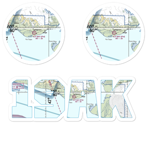 Icy Bay Airport (ICY) VFR Sectional Sticker Pack