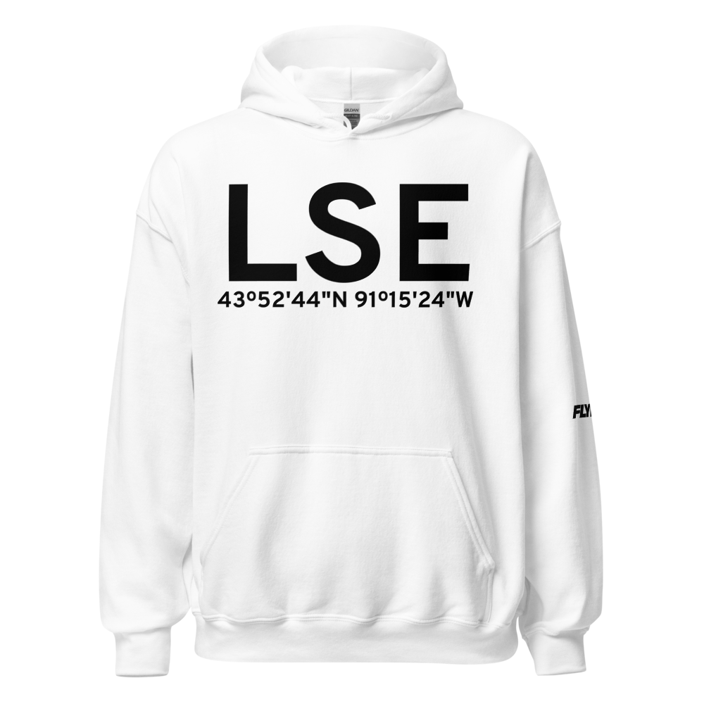 La Crosse (KLSE) Airport Hoodie Sweatshirt 