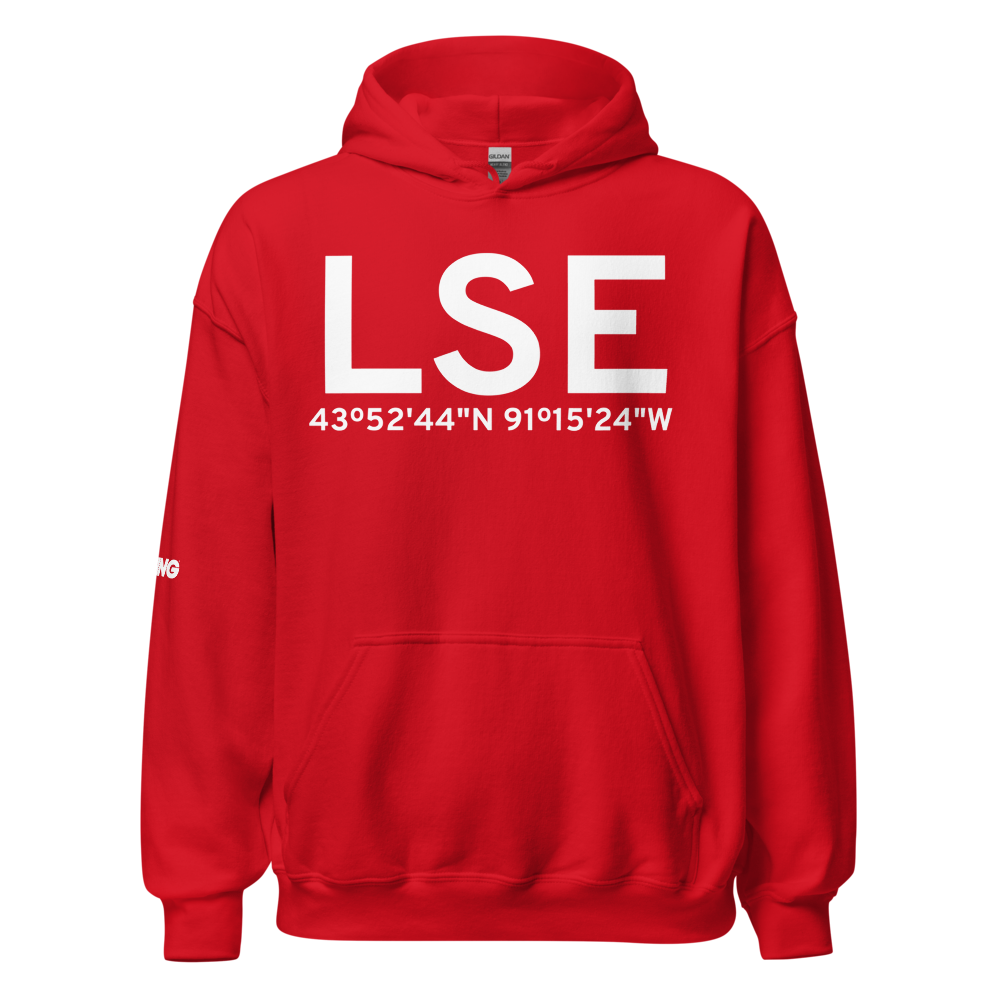 La Crosse (KLSE) Airport Hoodie Sweatshirt 