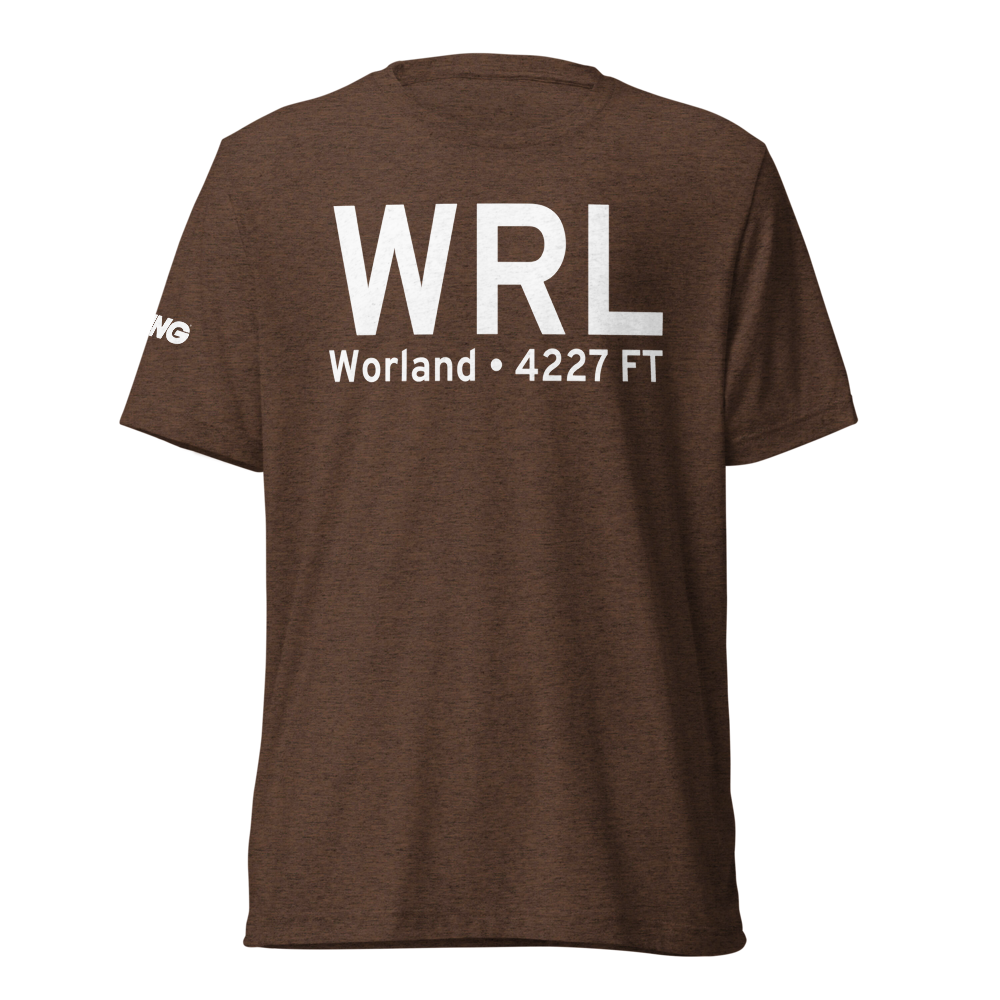 Worland (KWRL) Airport Tri-blend T-Shirt 