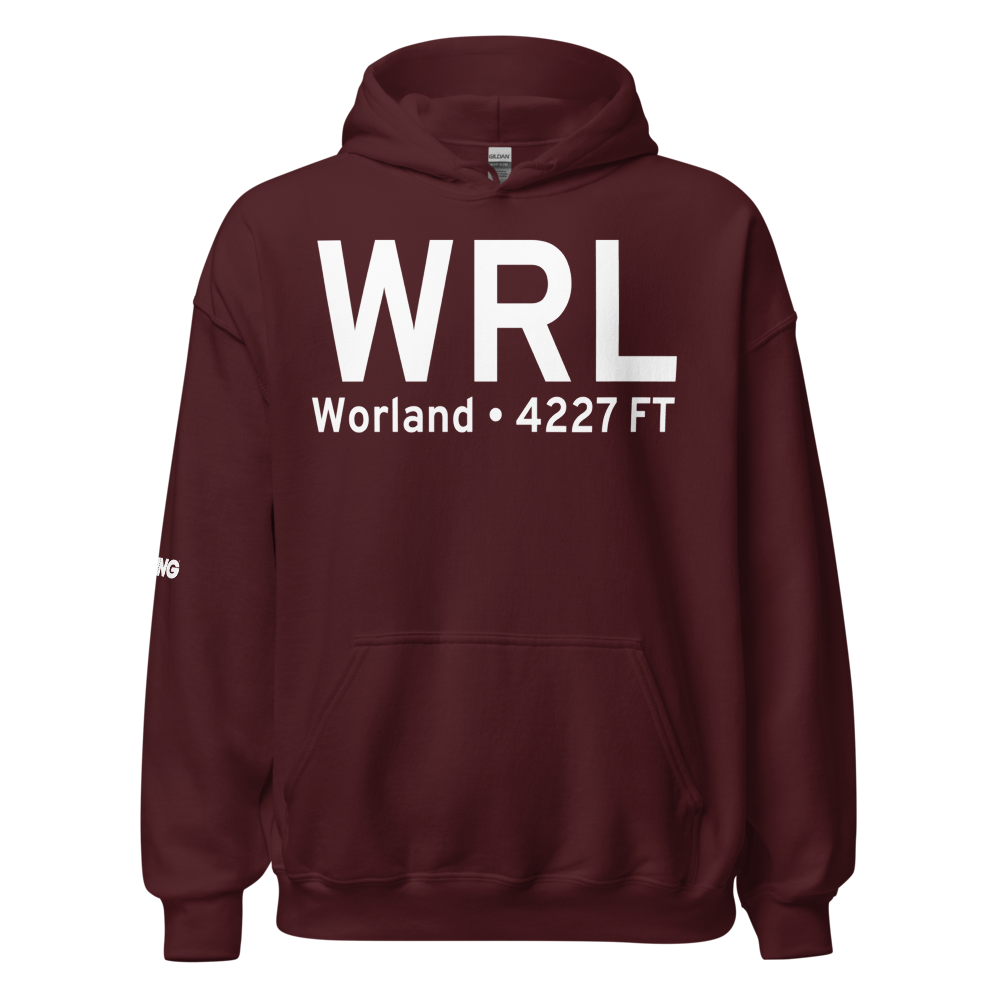 Worland (KWRL) Airport Hoodie Sweatshirt 