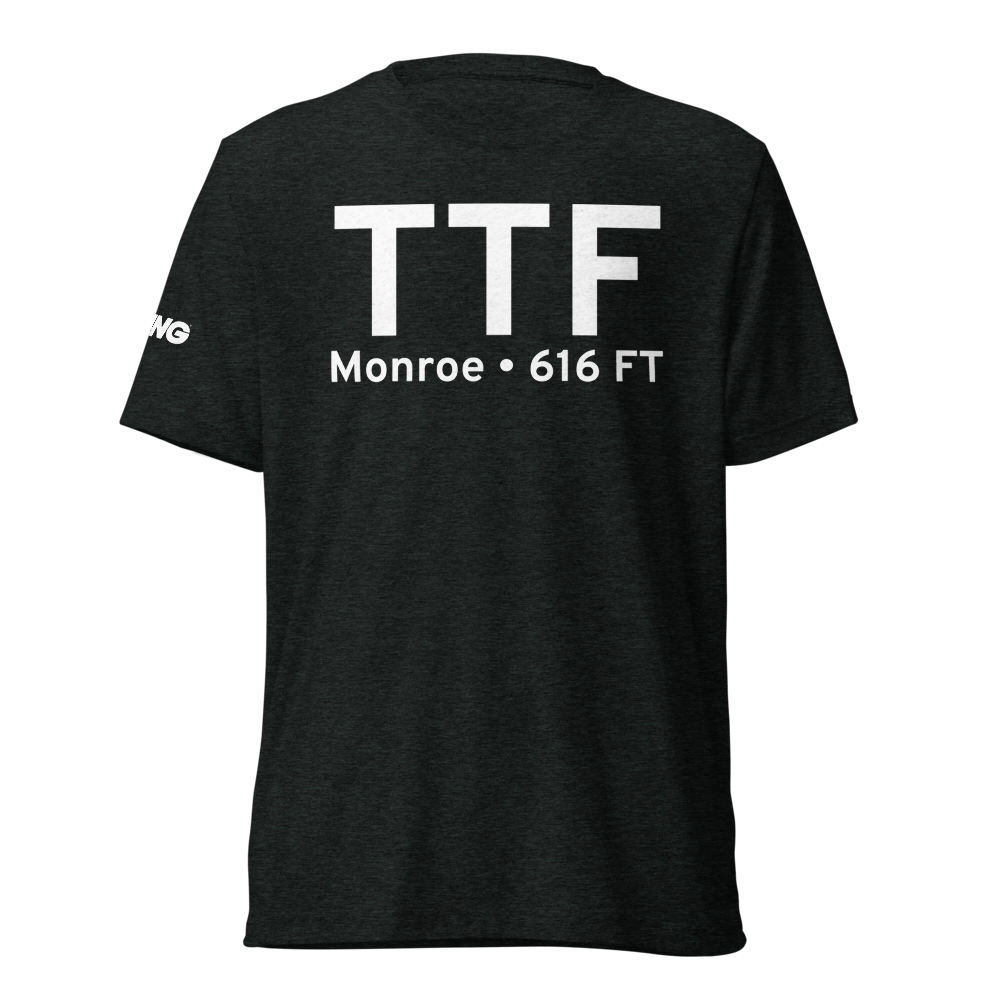 Monroe (KTTF) Airport Tri-blend T-Shirt 