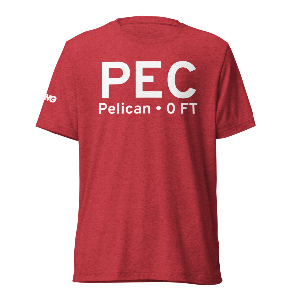 Pelican (PEC) Airport Tri-blend T-Shirt 