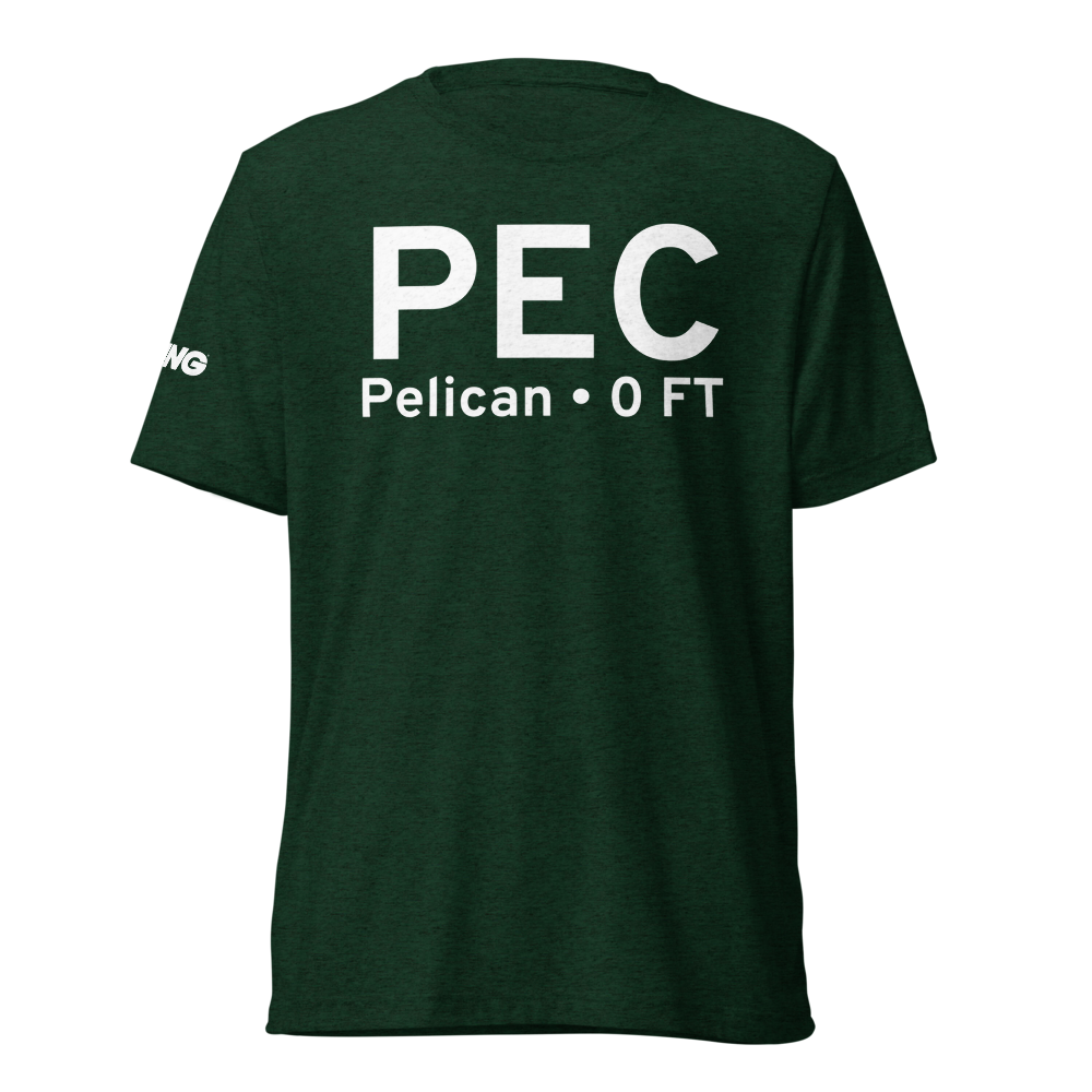 Pelican (PEC) Airport Tri-blend T-Shirt 