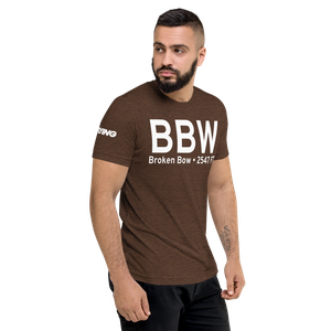 Broken Bow (KBBW) Airport Tri-blend T-Shirt