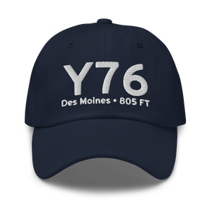 Des Moines (Y76) Airport Hat