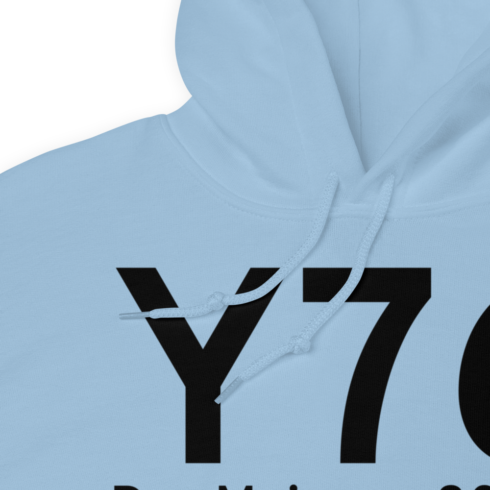 Des Moines (Y76) Airport Hoodie Sweatshirt 