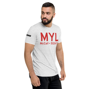 McCall (KMYL) Airport Tri-blend T-Shirt