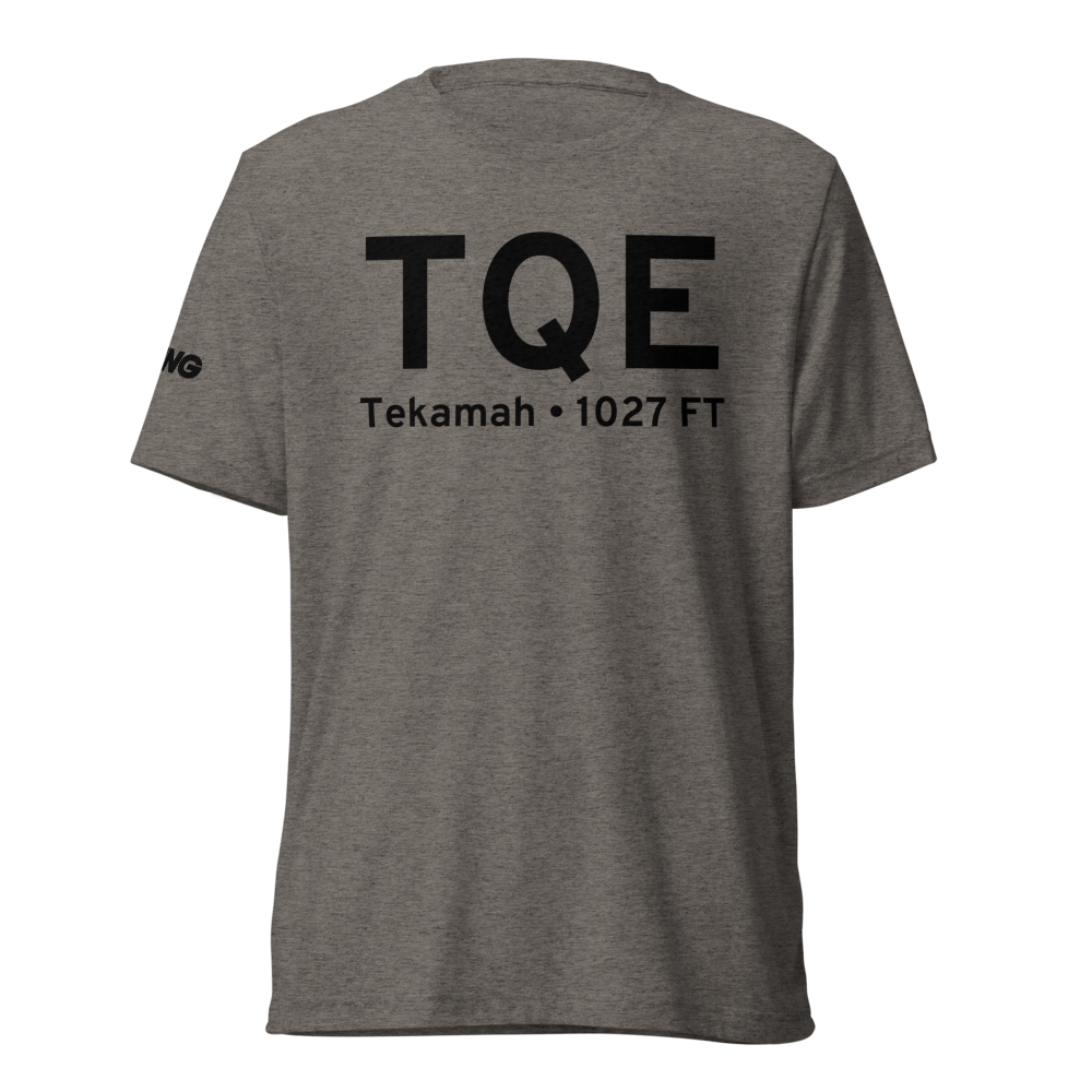 Tekamah (KTQE) Airport Tri-blend T-Shirt 
