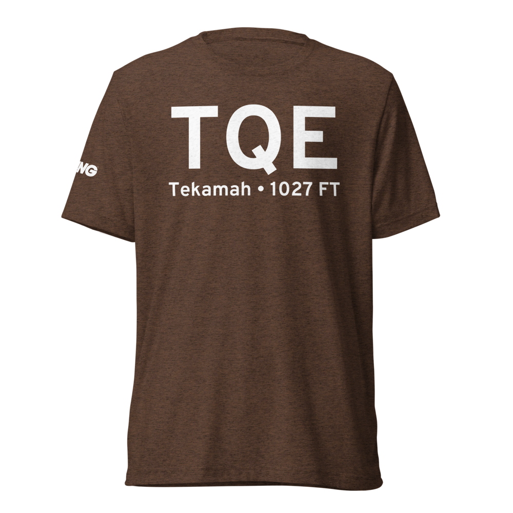 Tekamah (KTQE) Airport Tri-blend T-Shirt 
