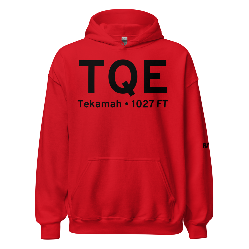 Tekamah (KTQE) Airport Hoodie Sweatshirt 
