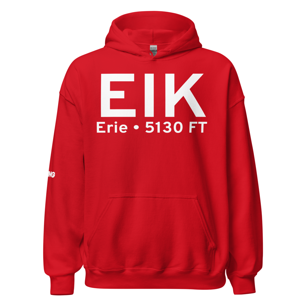 Erie (KEIK) Airport Hoodie Sweatshirt 