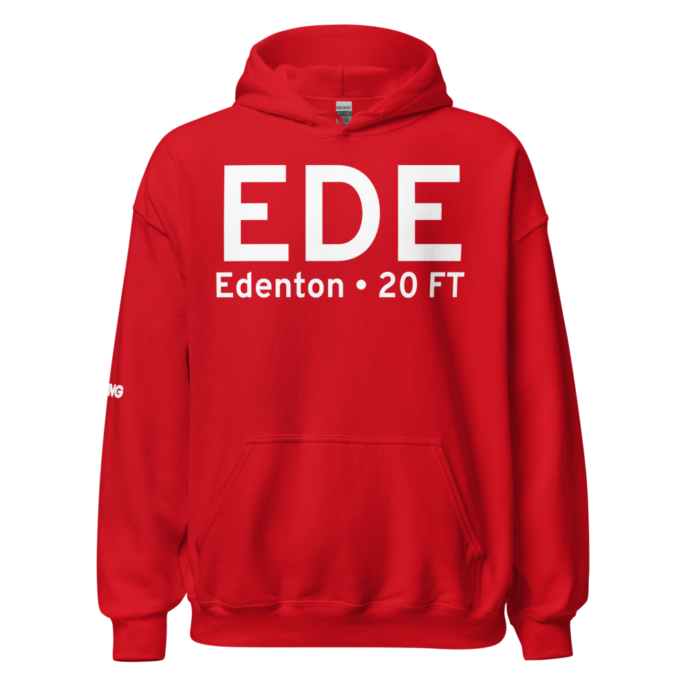 Edenton (KEDE) Airport Hoodie Sweatshirt 