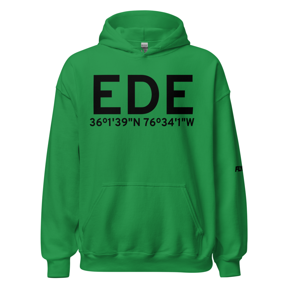 Edenton (KEDE) Airport Hoodie Sweatshirt 